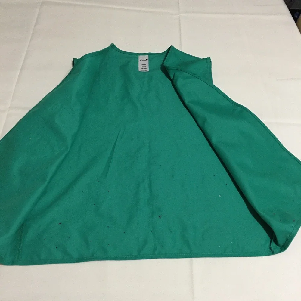Girl Scouts Uniform Vest Kids Large Green Patches Insignia